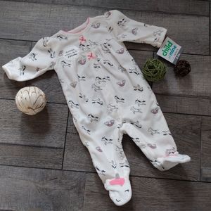 Carter's unicorn fuzzy footie pajamas